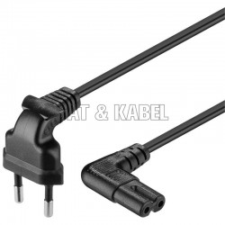 Euro-Netzkabel 3 m schwarz